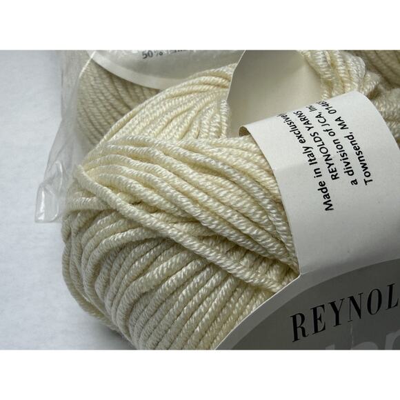 Reynolds PALOMA Yarn Lot of 10 Sand Beige Lambswool Microfiber Blend 50gms Italy - Picture 2 of 6